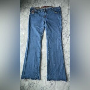 Apple bottom jeans Y2K Women's Flare Jeans in Light Blue